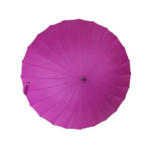 Auto Open 24k Fucsia Pongee Straight Umbrella (JYSU-14)